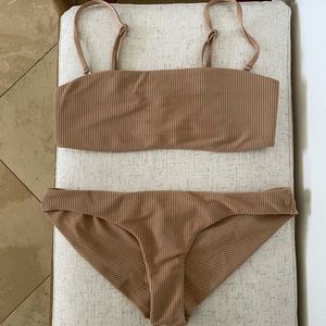 Frankie’s Bikinis Nude Scarlett Top / Greer Bottom